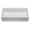 Alfi Brand 36" White Reversible Smooth / Fluted Sgl Bowl Fireclay Farm Sink AB3618HS-W - alternate 2